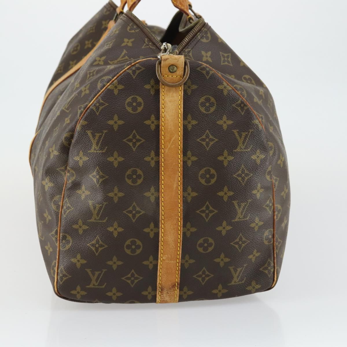 LOUIS VUITTON Monogram Keepall Bandouliere 50 Boston Bag M41416 LV Auth bs31302