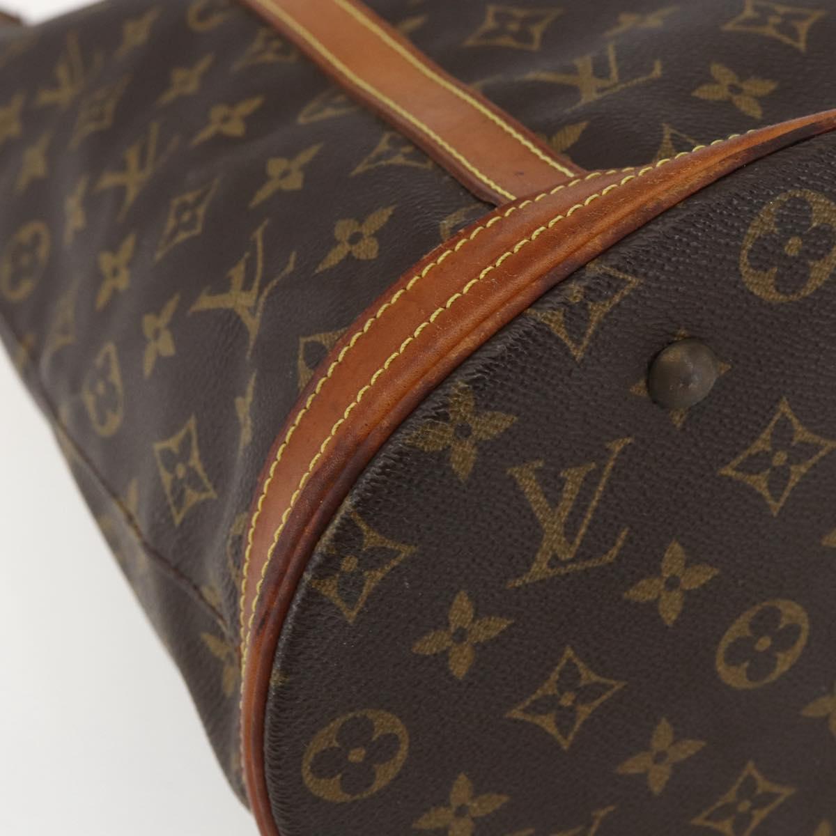 LOUIS VUITTON Monogram Bucket GM Shoulder Bag M42236 LV Auth bs31303