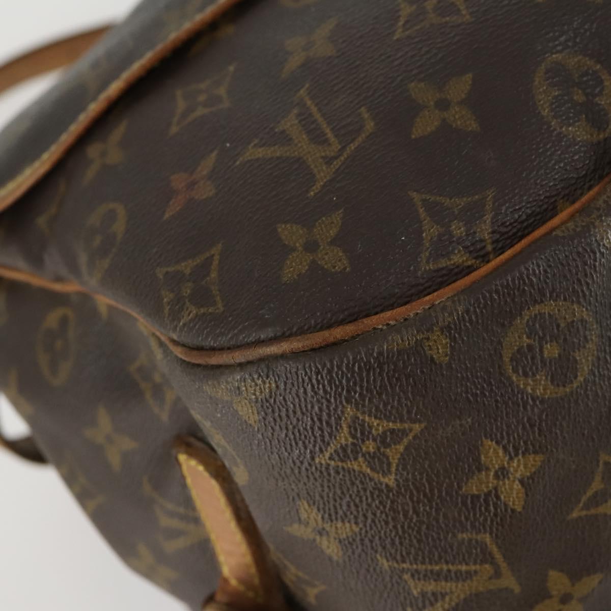 LOUIS VUITTON Monogram Saumur 35 Shoulder Bag M42254 LV Auth bs31304