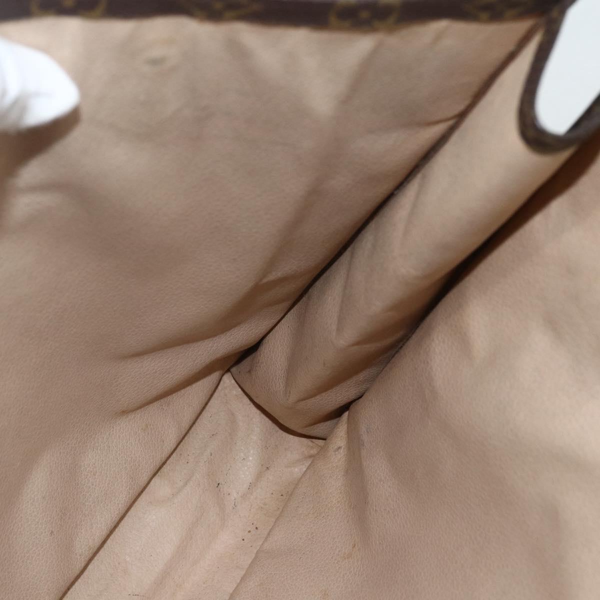 LOUIS VUITTON Monogram Sac Plat Hand Bag M51140 LV Auth bs31305