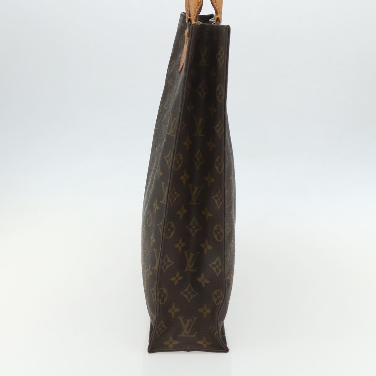 LOUIS VUITTON Monogram Sac Plat Hand Bag M51140 LV Auth bs31305