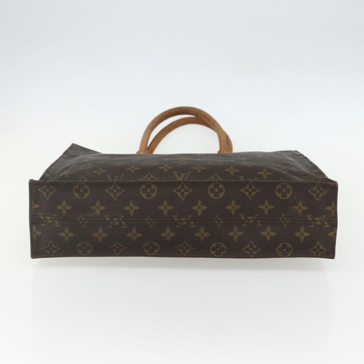 LOUIS VUITTON Monogram Sac Plat Hand Bag M51140 LV Auth bs31305