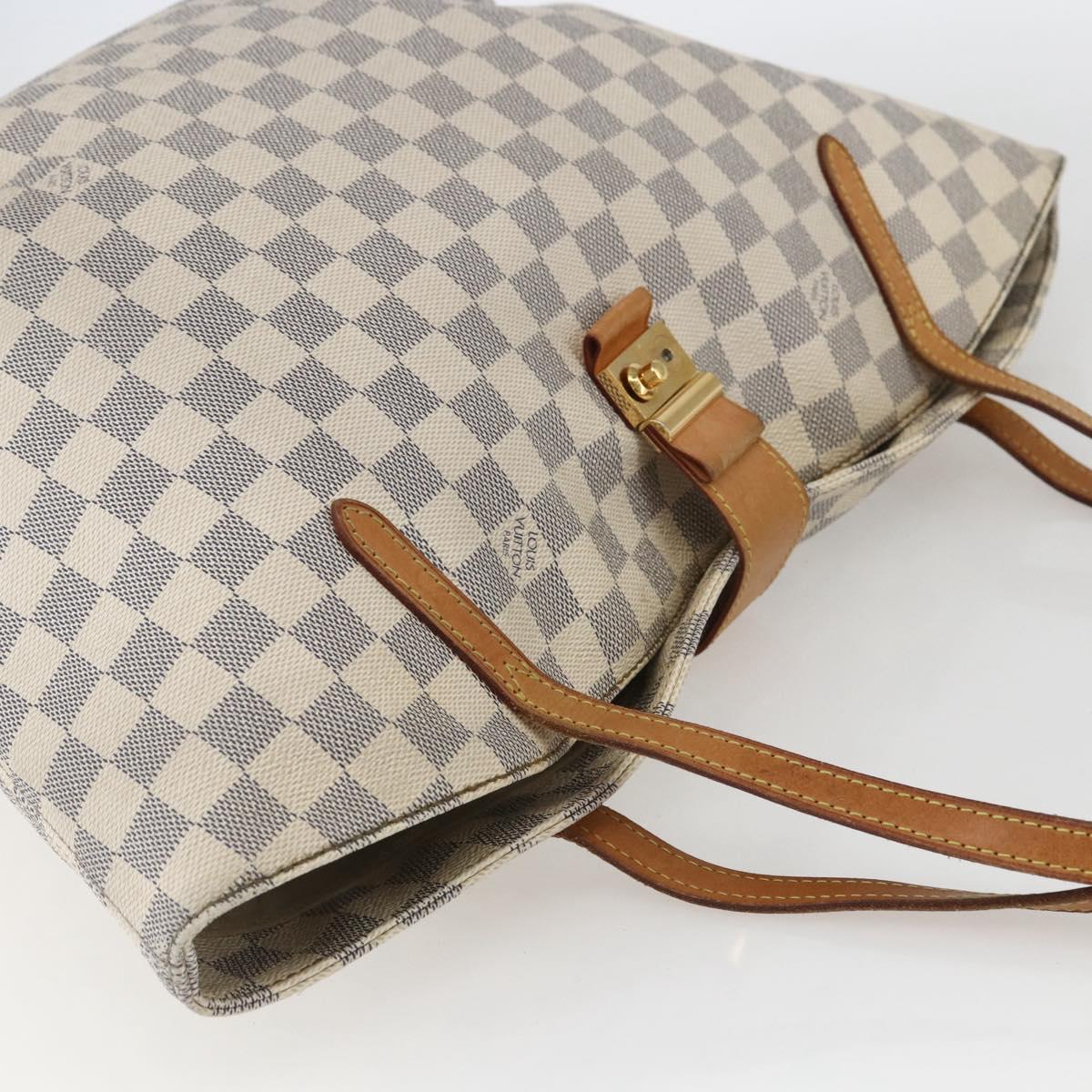 LOUIS VUITTON Damier Azur Salina PM Shoulder Bag N41208 LV Auth bs31306
