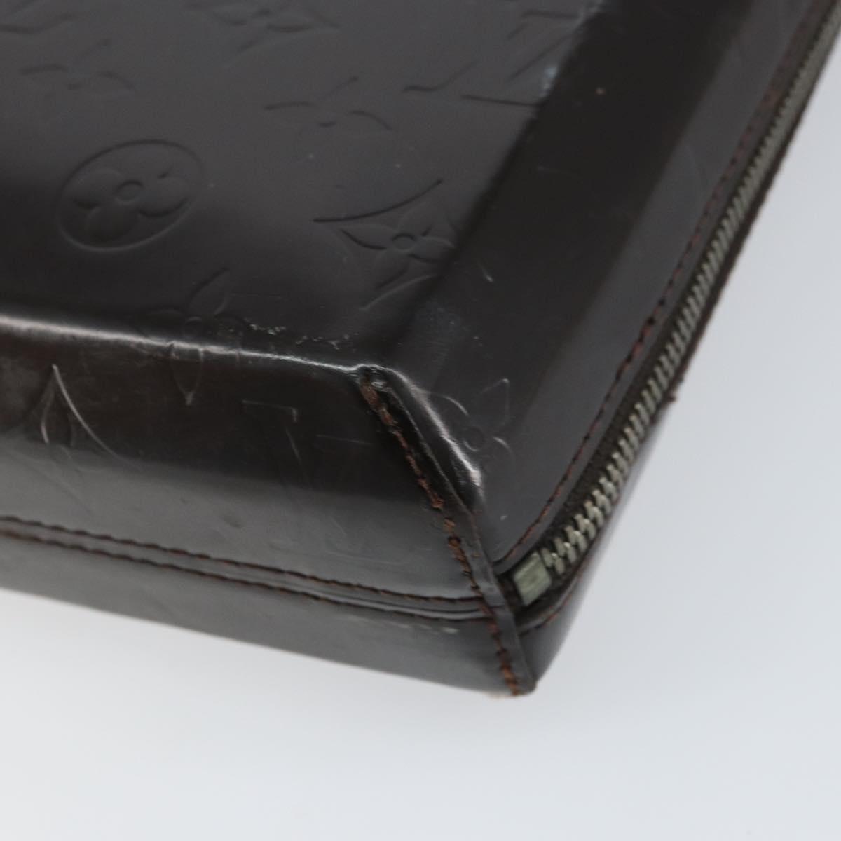 LOUIS VUITTON Monogram Grasse Erwin Hand Bag Black M46580 LV Auth bs31307