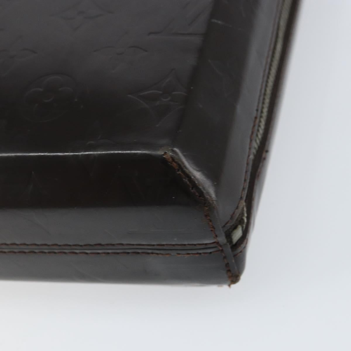 LOUIS VUITTON Monogram Grasse Erwin Hand Bag Black M46580 LV Auth bs31307