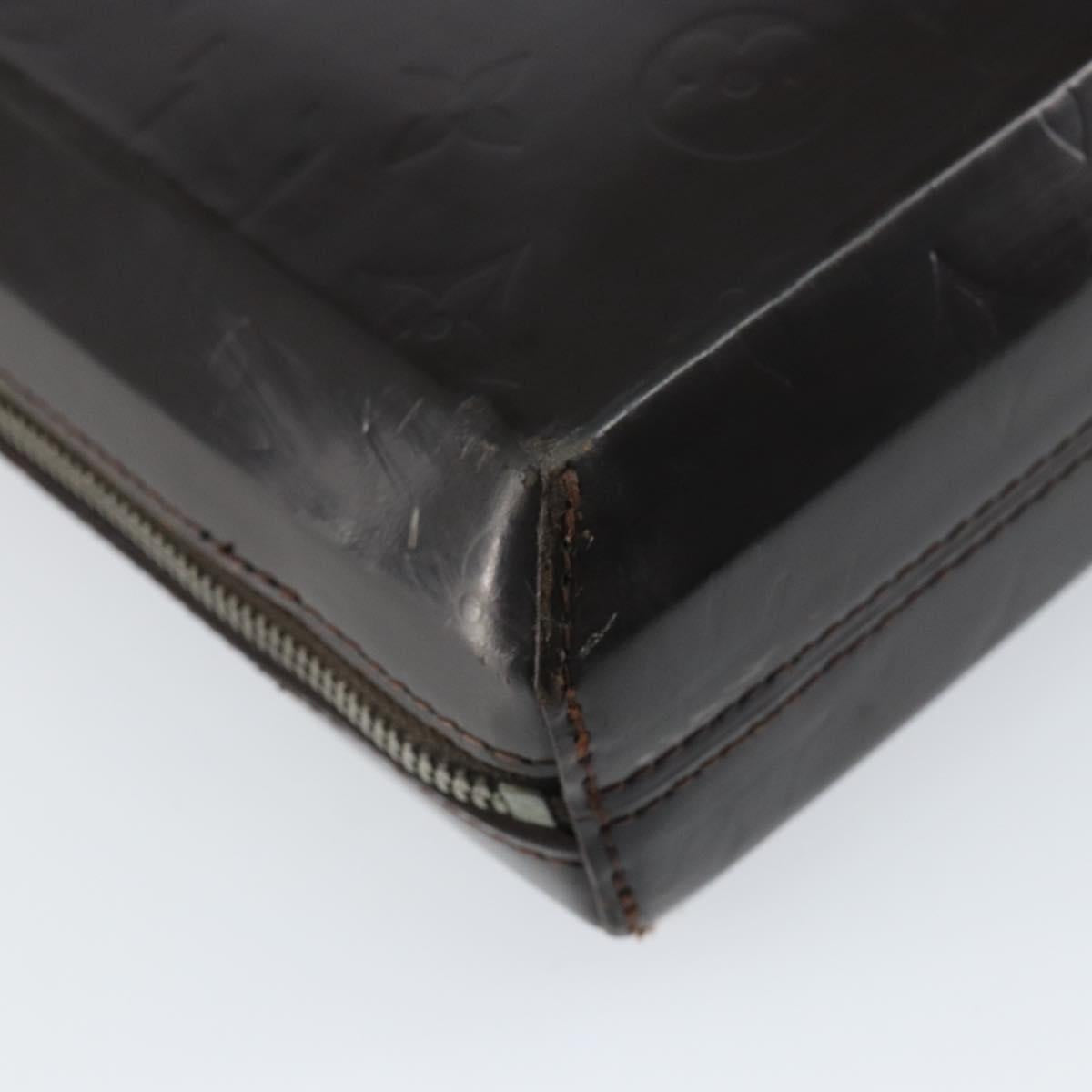 LOUIS VUITTON Monogram Grasse Erwin Hand Bag Black M46580 LV Auth bs31307