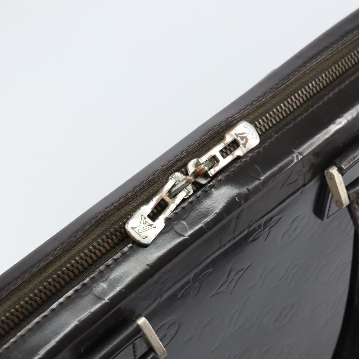 LOUIS VUITTON Monogram Grasse Erwin Hand Bag Black M46580 LV Auth bs31307