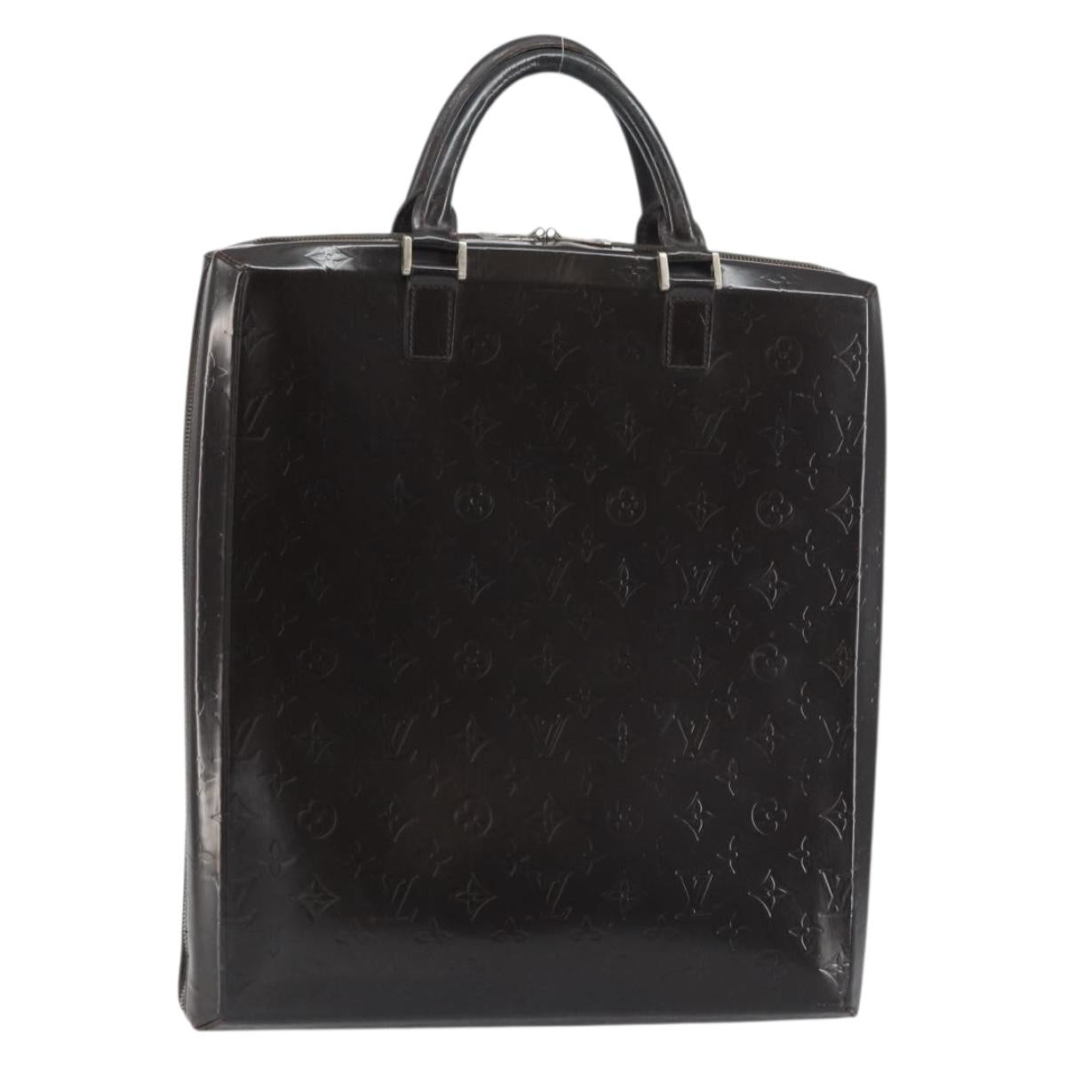 LOUIS VUITTON Monogram Grasse Erwin Hand Bag Black M46580 LV Auth bs31307