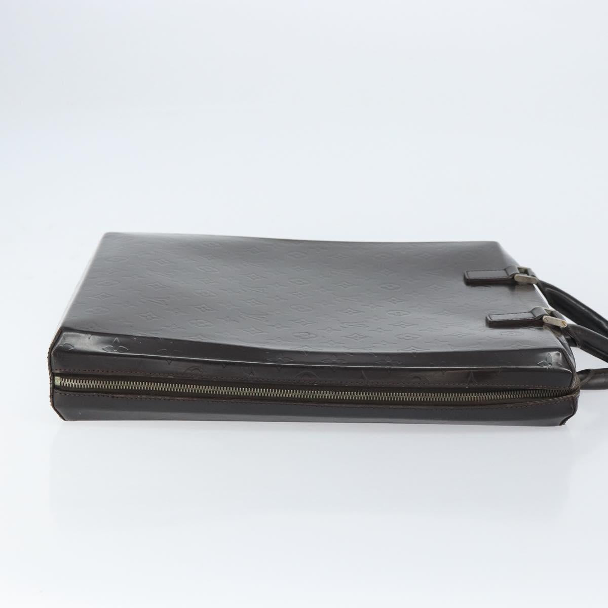 LOUIS VUITTON Monogram Grasse Erwin Hand Bag Black M46580 LV Auth bs31307