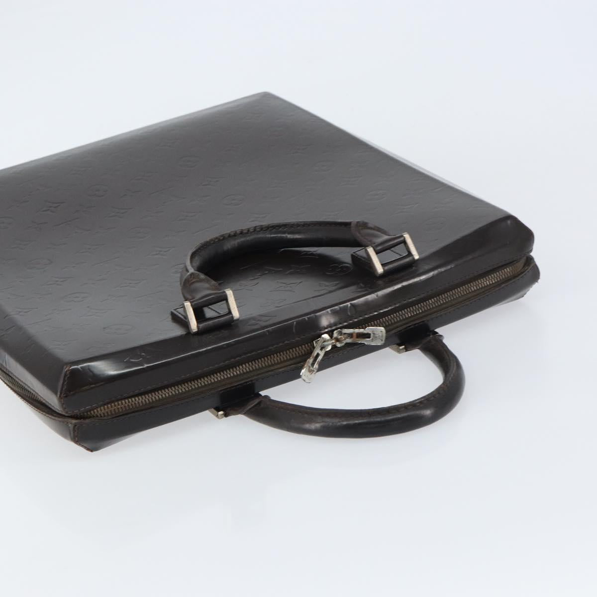 LOUIS VUITTON Monogram Grasse Erwin Hand Bag Black M46580 LV Auth bs31307