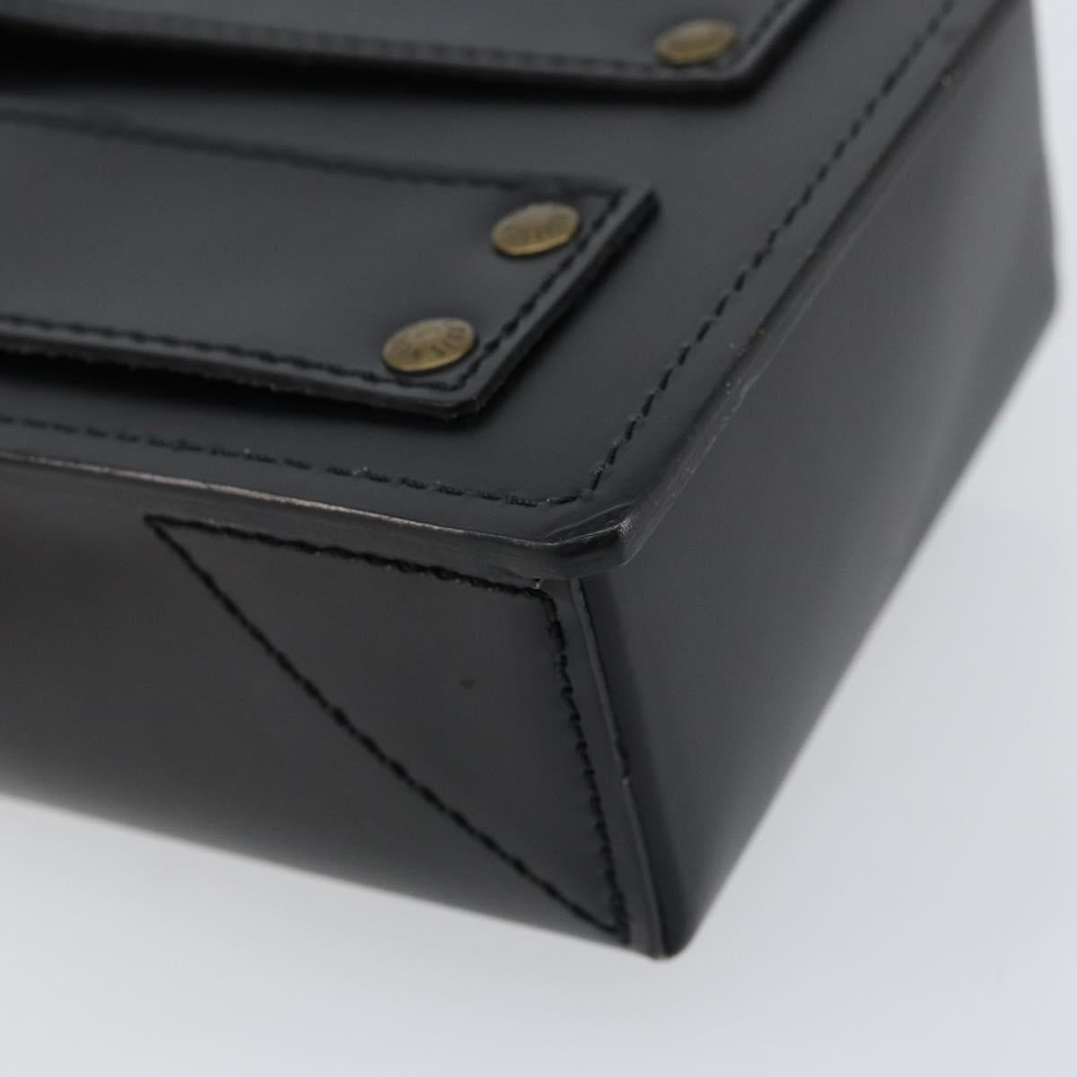 LOUIS VUITTON Pister Shoulder Bag Leather Black M92222 LV Auth bs31308