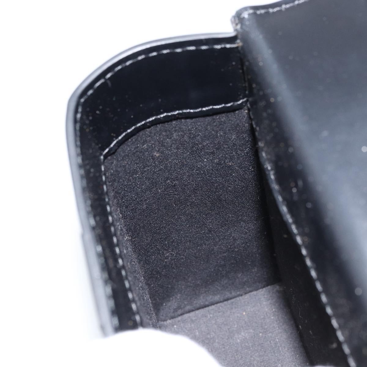 LOUIS VUITTON Pister Shoulder Bag Leather Black M92222 LV Auth bs31308