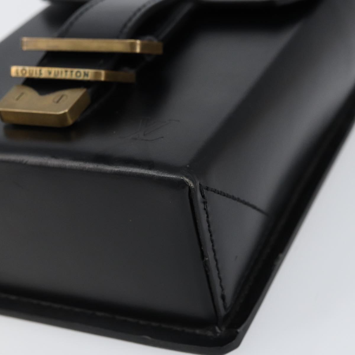 LOUIS VUITTON Pister Shoulder Bag Leather Black M92222 LV Auth bs31308