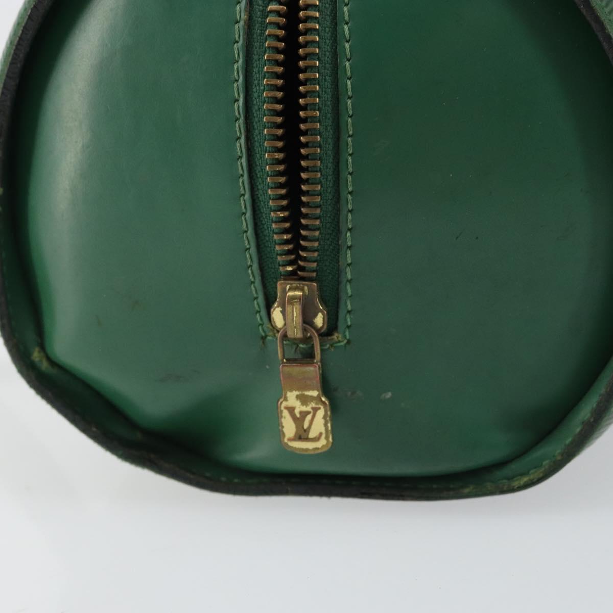 LOUIS VUITTON Epi Soufflot Hand Bag Green M52224 LV Auth bs31313