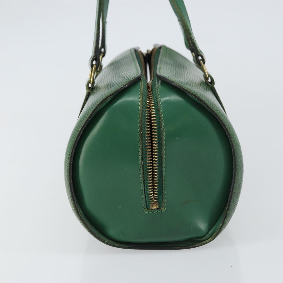 LOUIS VUITTON Epi Soufflot Hand Bag Green M52224 LV Auth bs31313