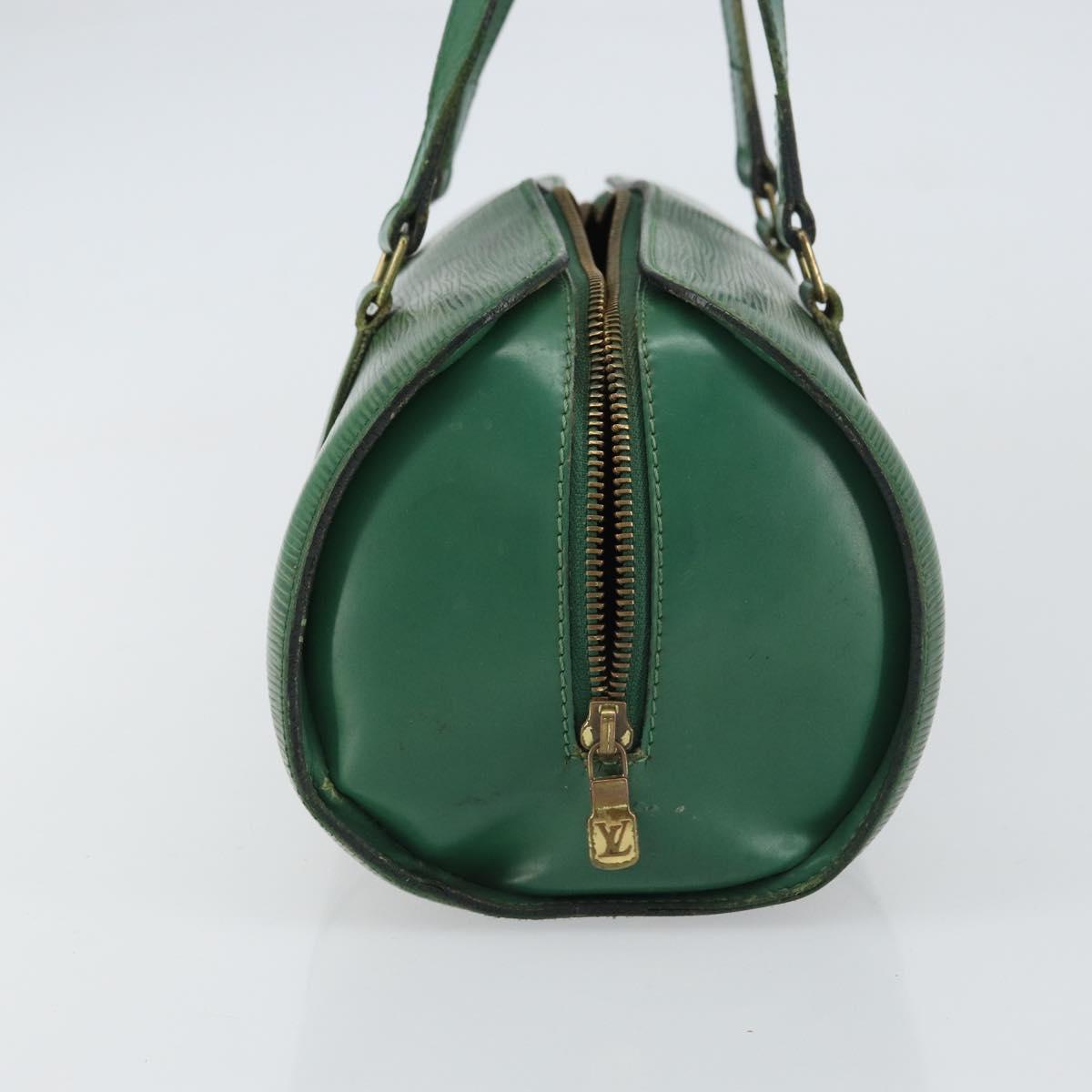 LOUIS VUITTON Epi Soufflot Hand Bag Green M52224 LV Auth bs31313