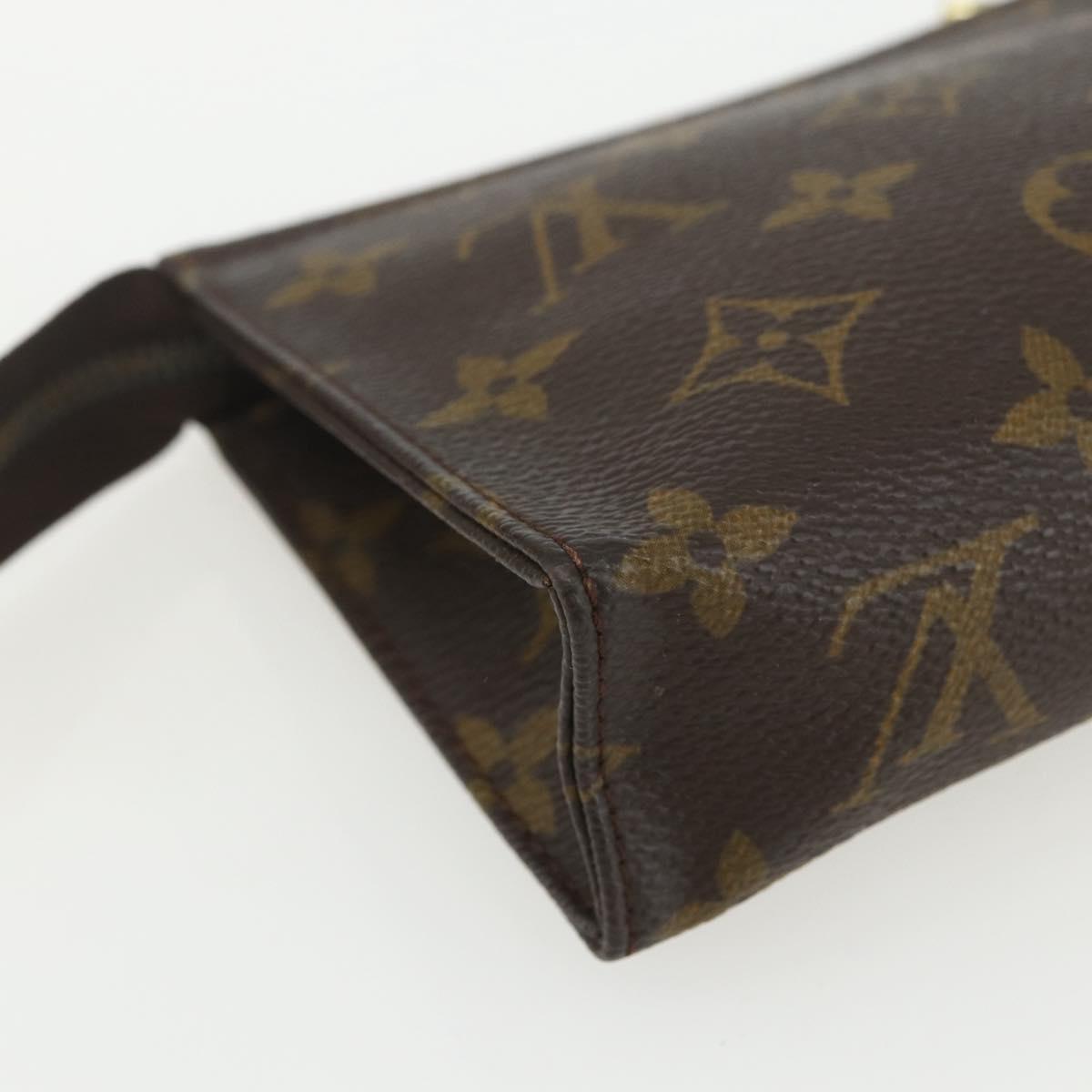 LOUIS VUITTON Monogram Poche Toilette 15 Pouch M47546 LV Auth bs31316