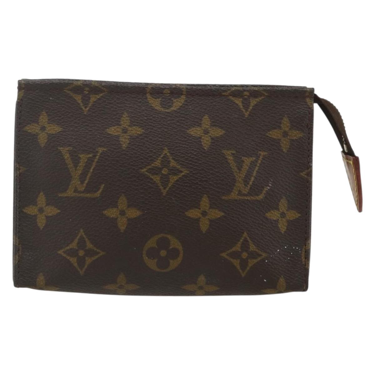 LOUIS VUITTON Monogram Poche Toilette 15 Pouch M47546 LV Auth bs31316