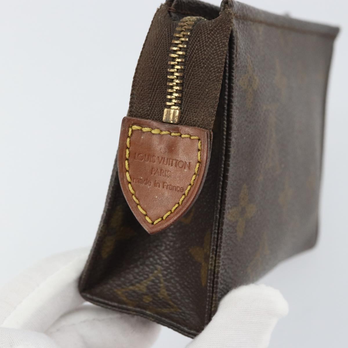 LOUIS VUITTON Monogram Poche Toilette 15 Pouch M47546 LV Auth bs31317