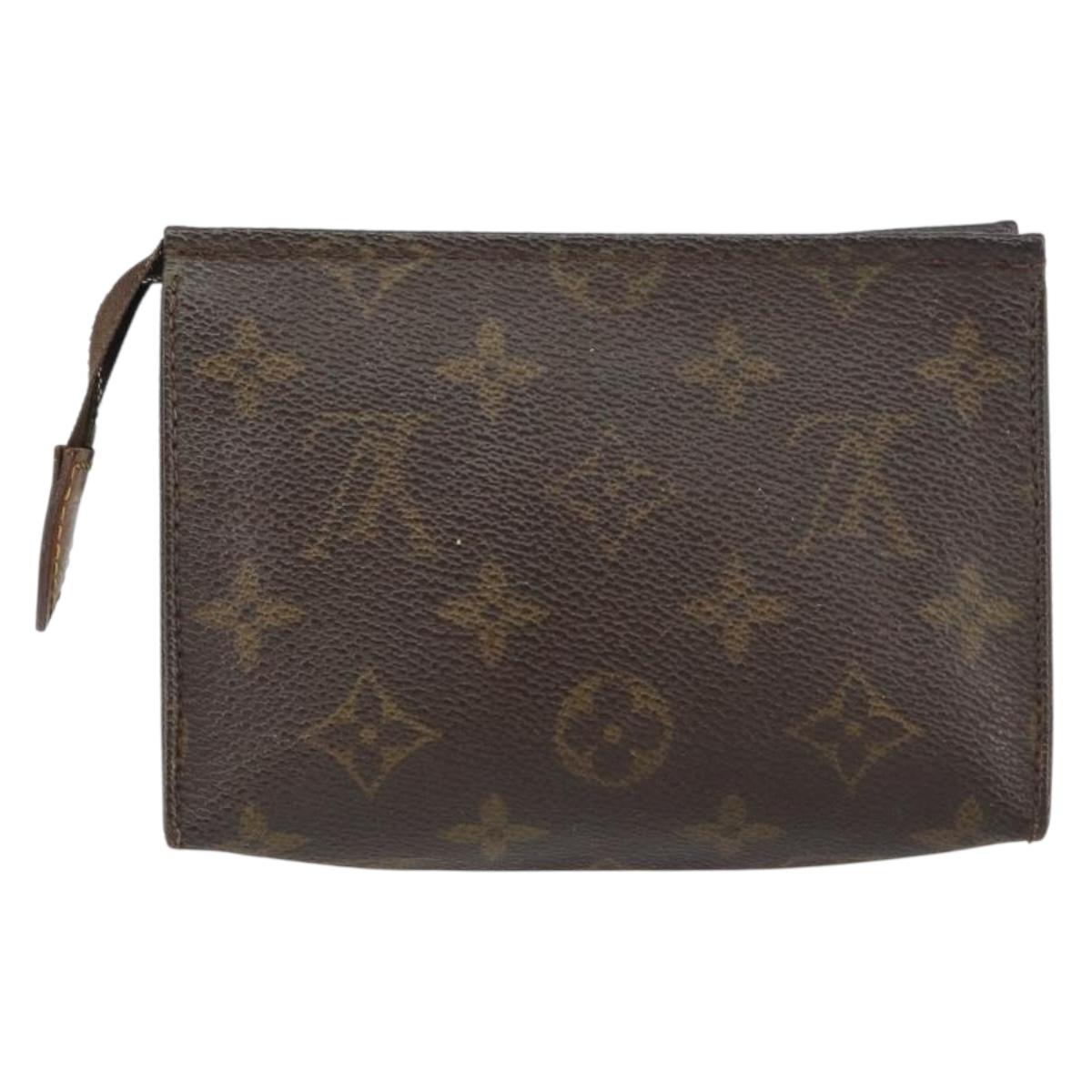 LOUIS VUITTON Monogram Poche Toilette 15 Pouch M47546 LV Auth bs31317