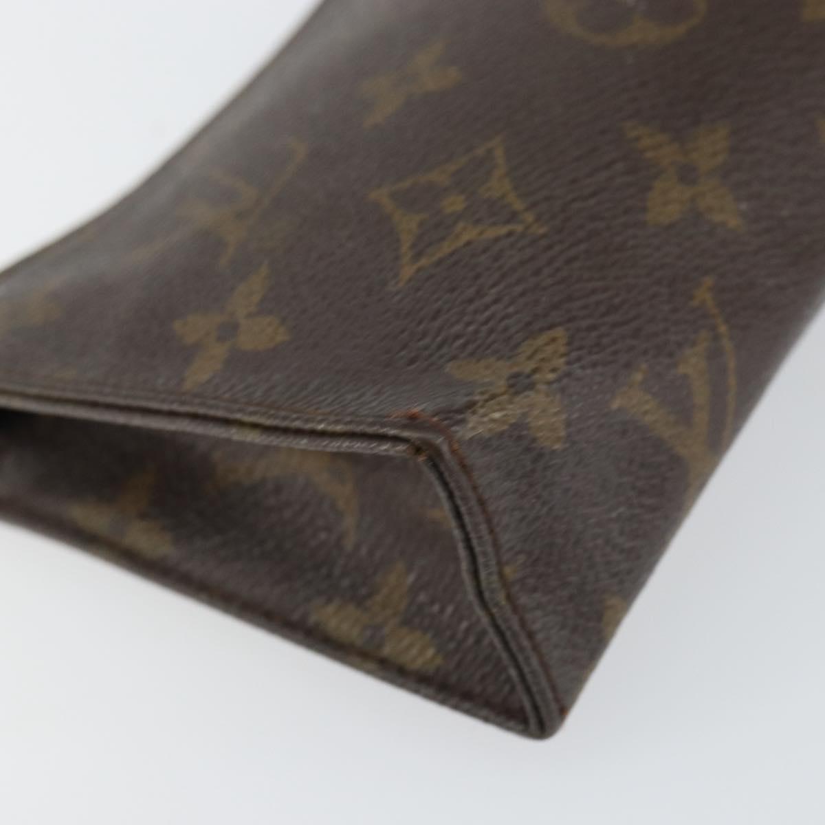 LOUIS VUITTON Monogram Poche Toilette 15 Pouch M47546 LV Auth bs31317