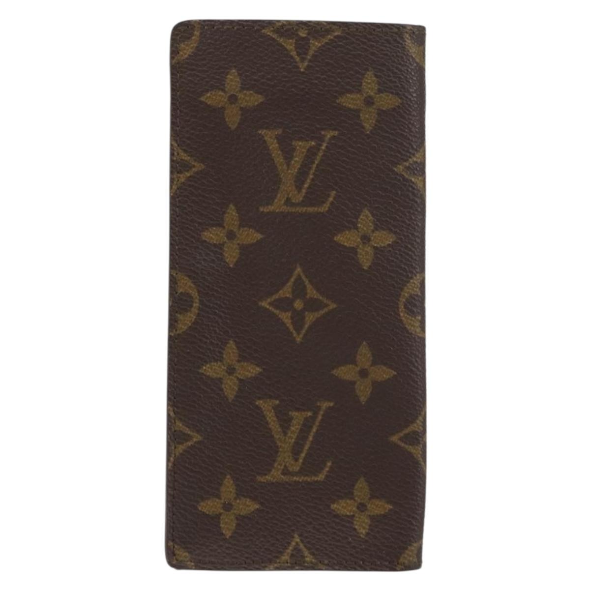 LOUIS VUITTON Monogram Etui Lunette Simple Glasses Case M62962 LV Auth bs31318