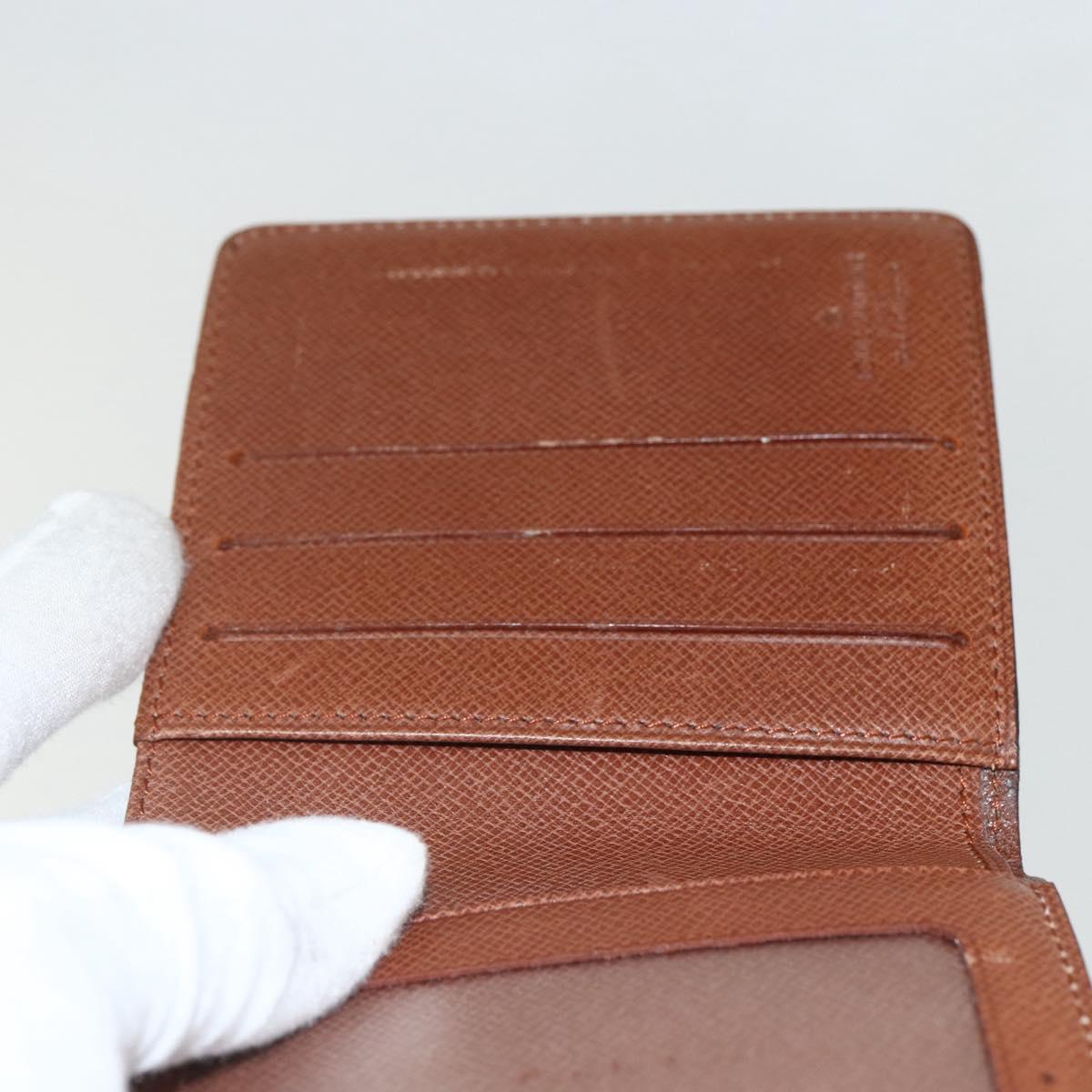 LOUIS VUITTON Monogram Porte Billets Cult Blue Pass Case M60905 LV Auth bs31319