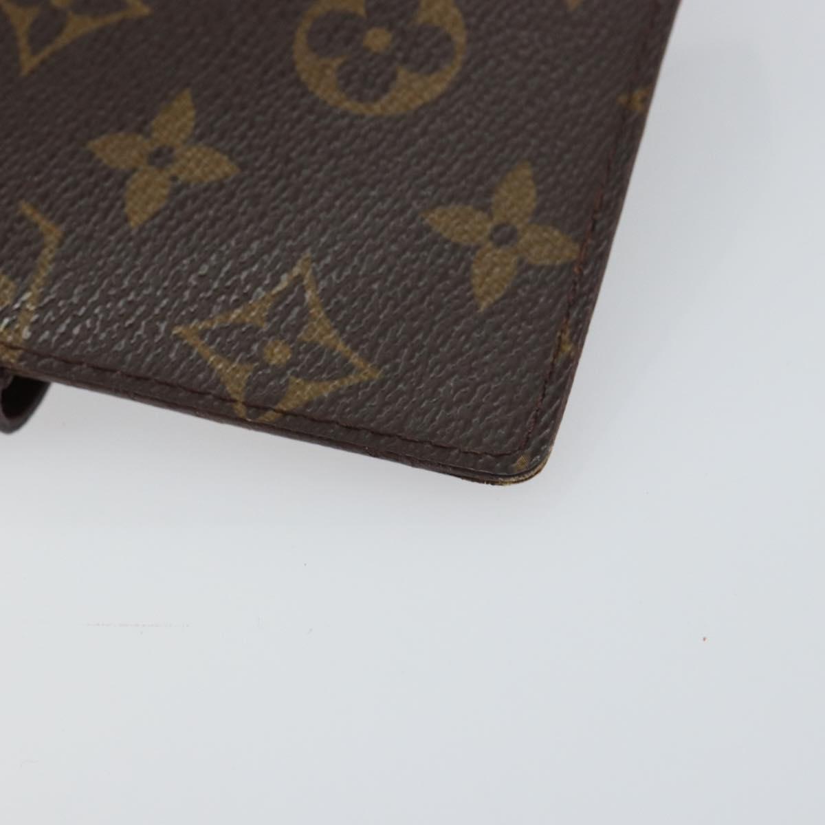 LOUIS VUITTON Monogram Agenda PM Day Planner Cover R20005 LV Auth bs31322