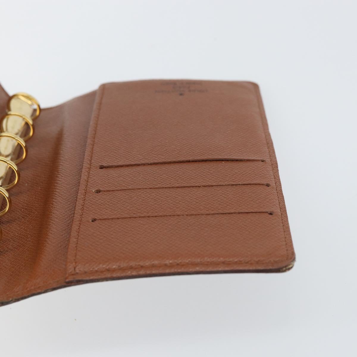 LOUIS VUITTON Monogram Agenda PM Day Planner Cover R20005 LV Auth bs31322