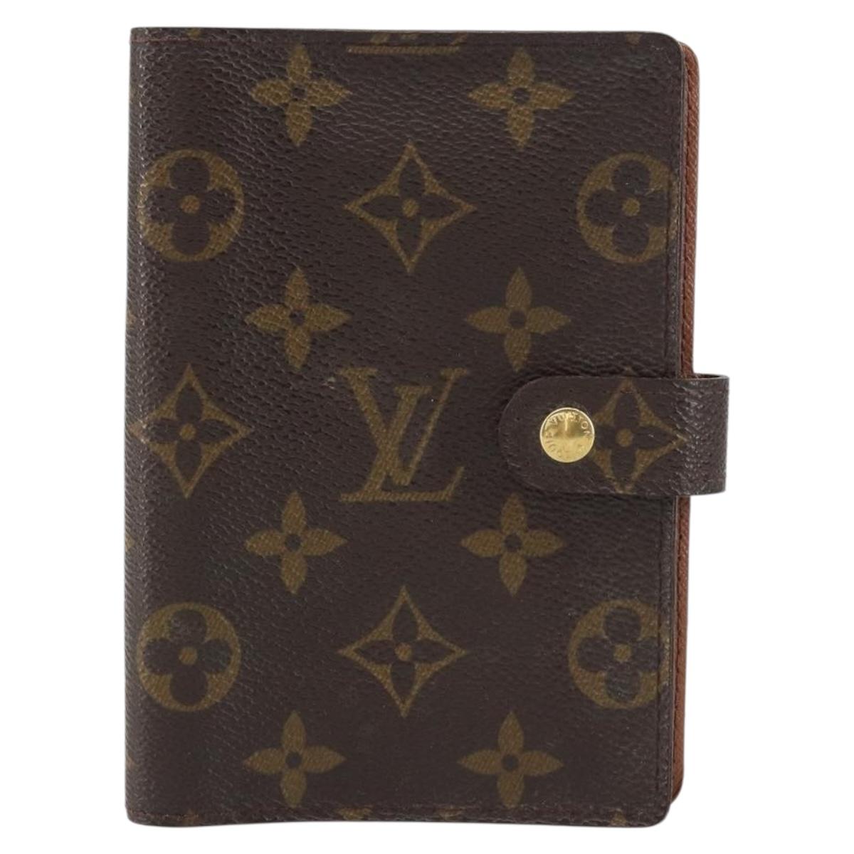 LOUIS VUITTON Monogram Agenda PM Day Planner Cover R20005 LV Auth bs31322