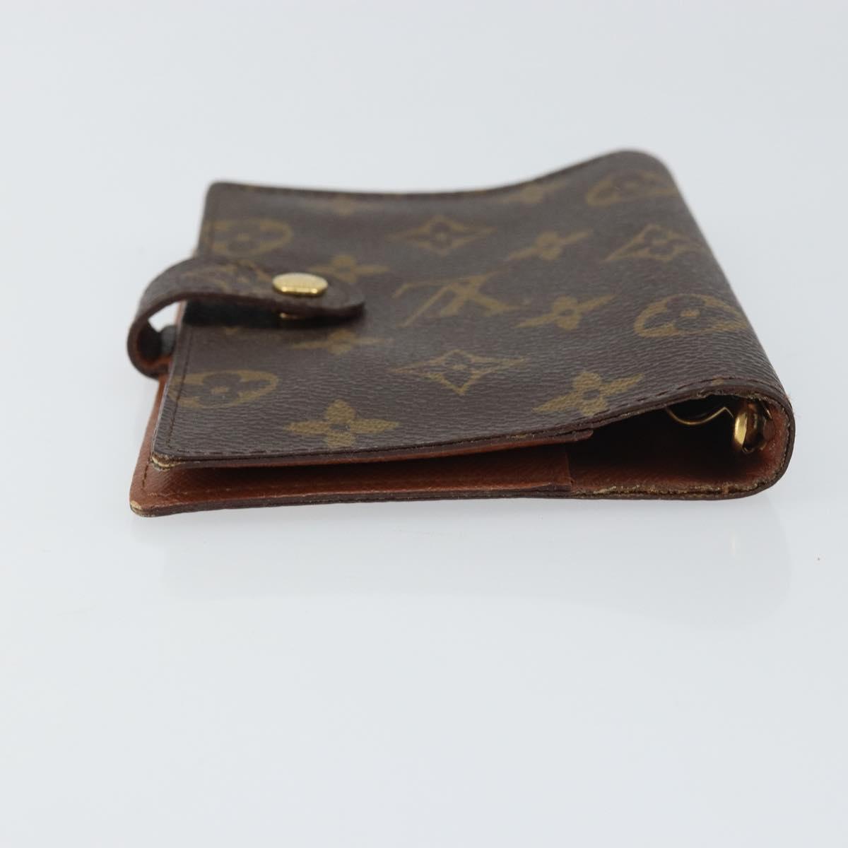 LOUIS VUITTON Monogram Agenda PM Day Planner Cover R20005 LV Auth bs31322