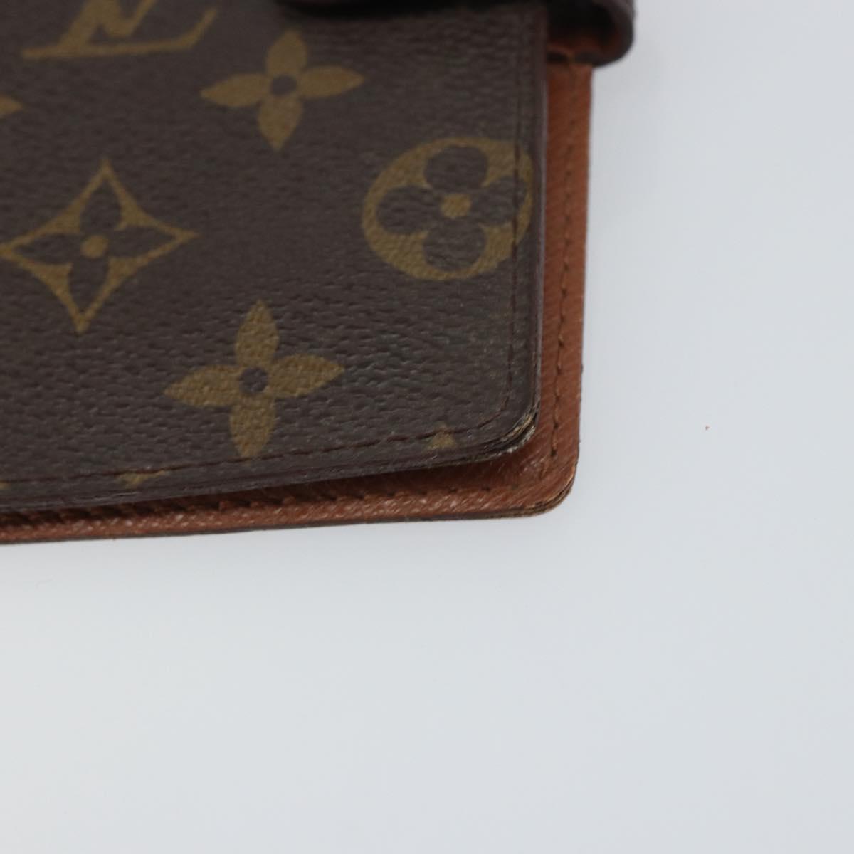 LOUIS VUITTON Monogram Agenda PM Day Planner Cover R20005 LV Auth bs31322