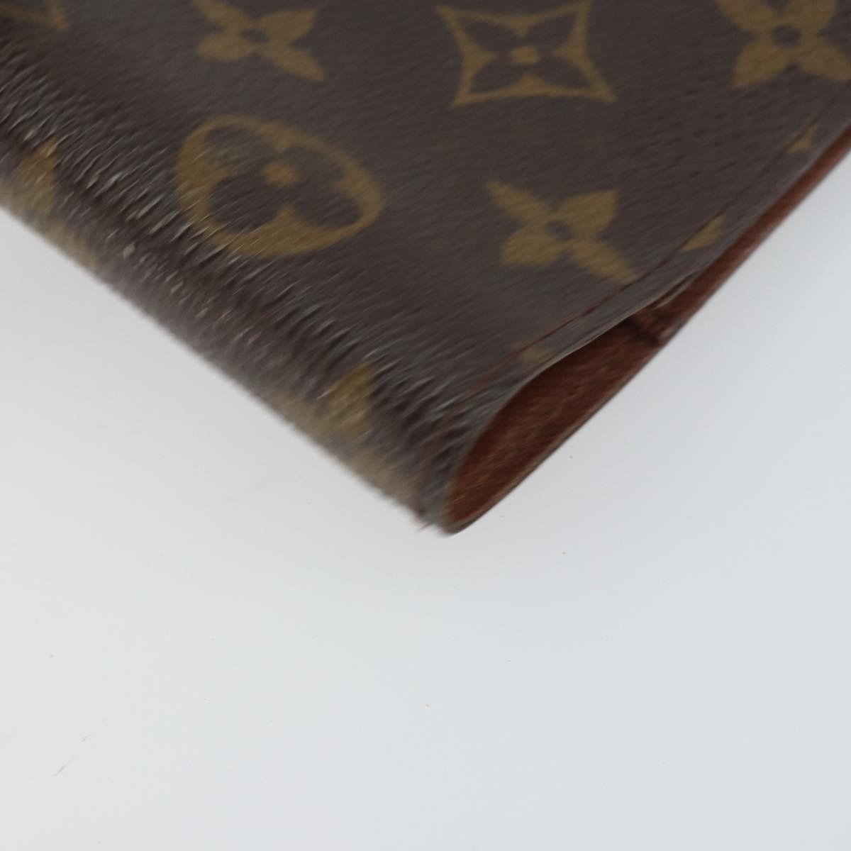 LOUIS VUITTON Monogram Agenda PM Day Planner Cover R20005 LV Auth bs31322