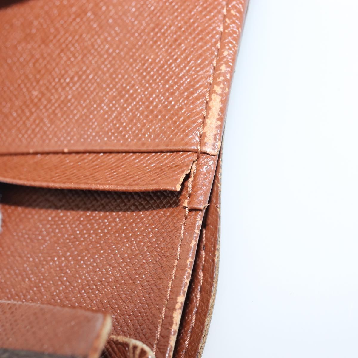 LOUIS VUITTON Monogram Porte Monnaie Billets Tresor Wallet M61730 Auth bs31323