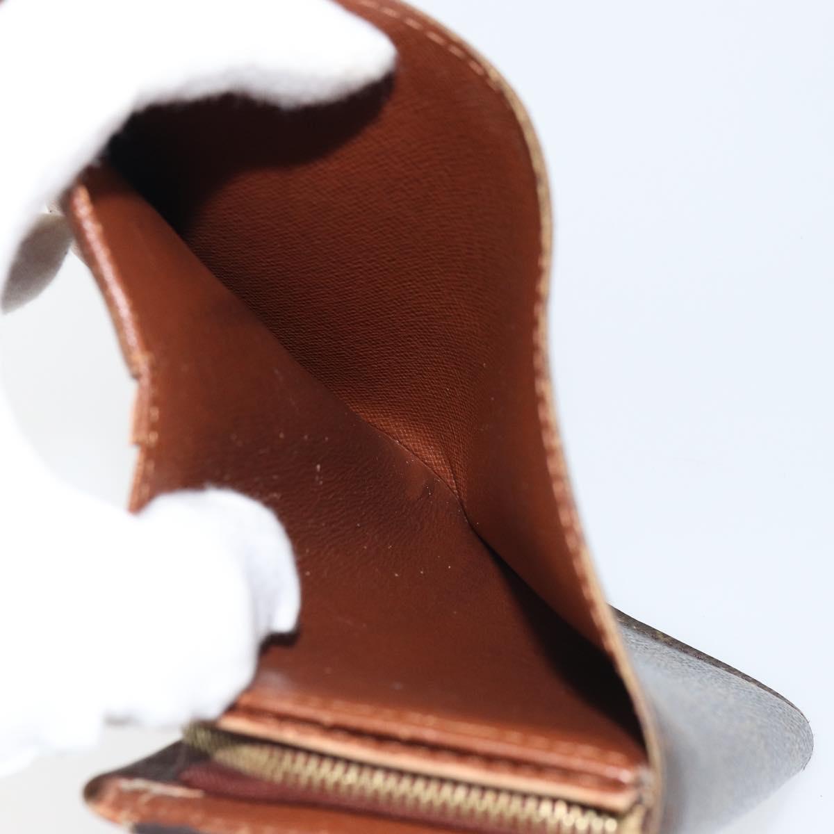 LOUIS VUITTON Monogram Porte Monnaie Billets Tresor Wallet M61730 Auth bs31323