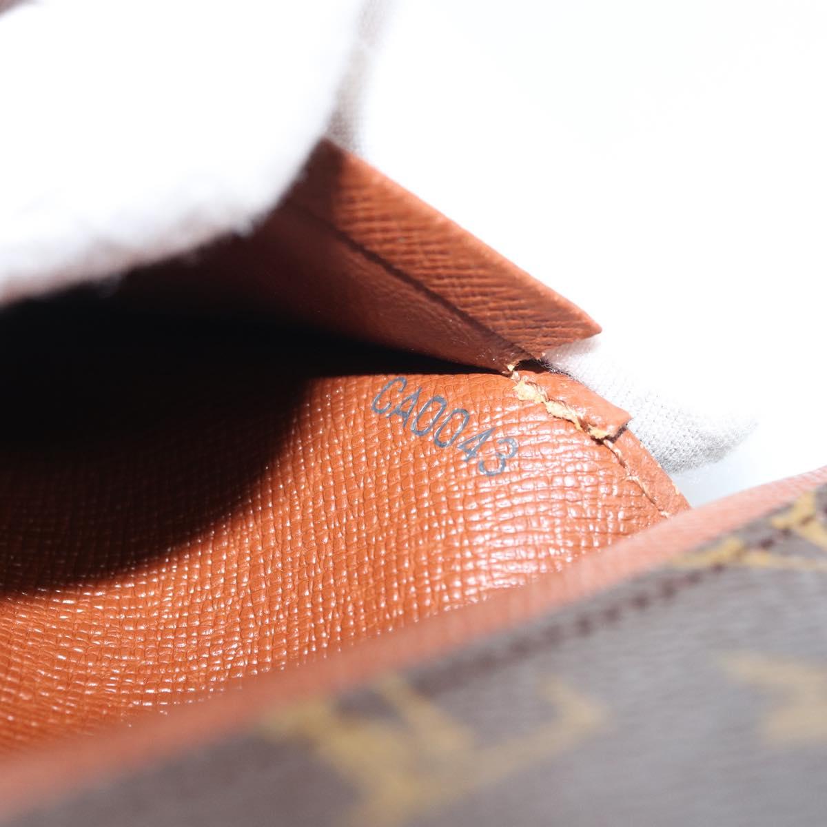 LOUIS VUITTON Monogram Porte Monnaie Billets Tresor Wallet M61730 Auth bs31323