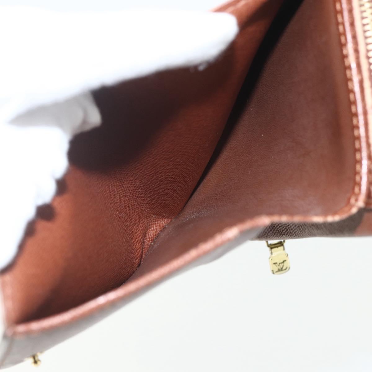 LOUIS VUITTON Monogram Porte Monnaie Billets Tresor Wallet M61730 Auth bs31324