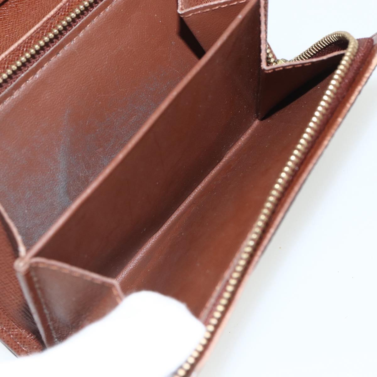 LOUIS VUITTON Monogram Porte Monnaie Billets Tresor Wallet M61730 Auth bs31324