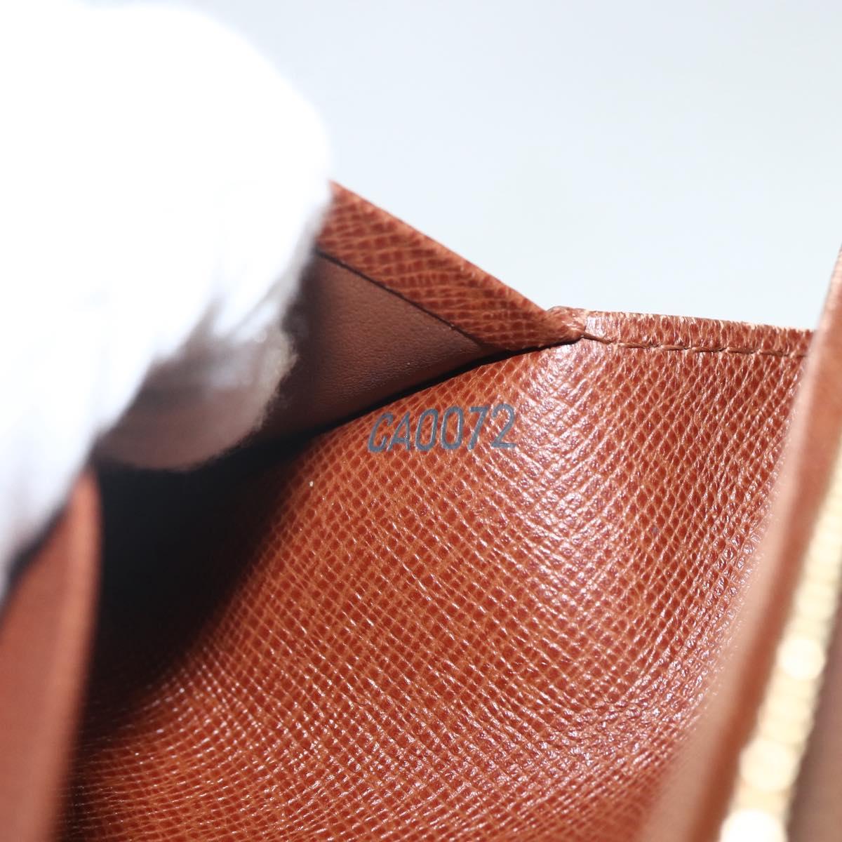 LOUIS VUITTON Monogram Porte Monnaie Billets Tresor Wallet M61730 Auth bs31324