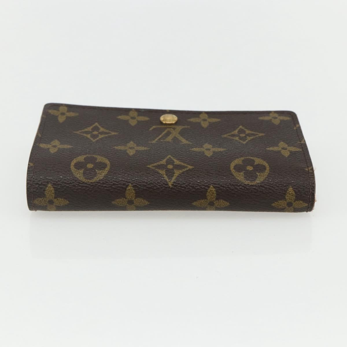 LOUIS VUITTON Monogram Porte Monnaie Billets Tresor Wallet M61730 Auth bs31324