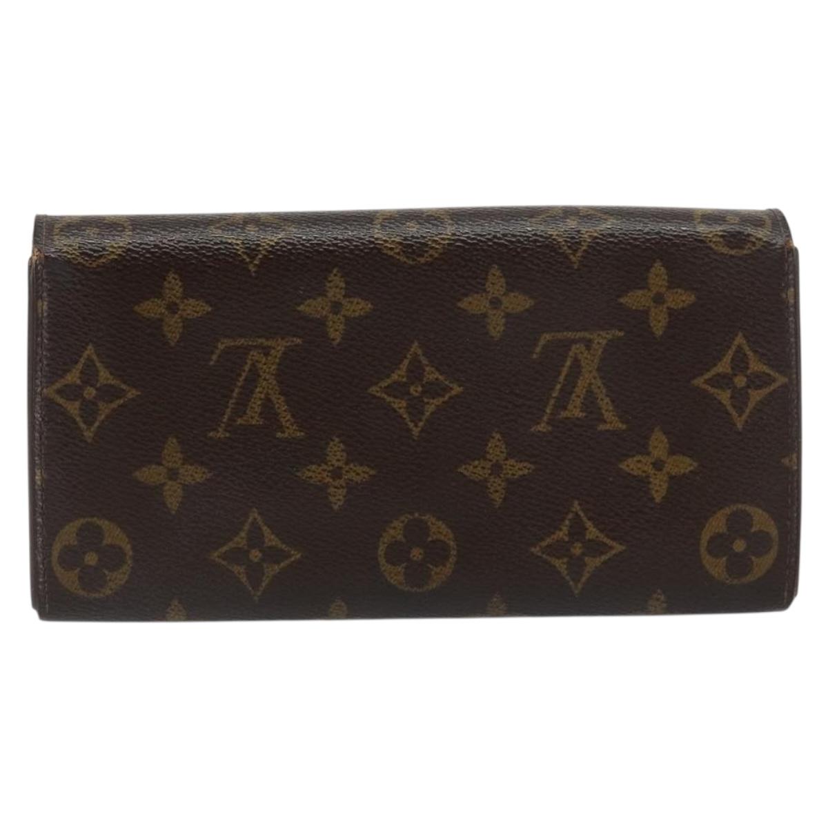 LOUIS VUITTON Monogram Pochette Porte Monnaie Credit Wallet M61725 Auth bs31325