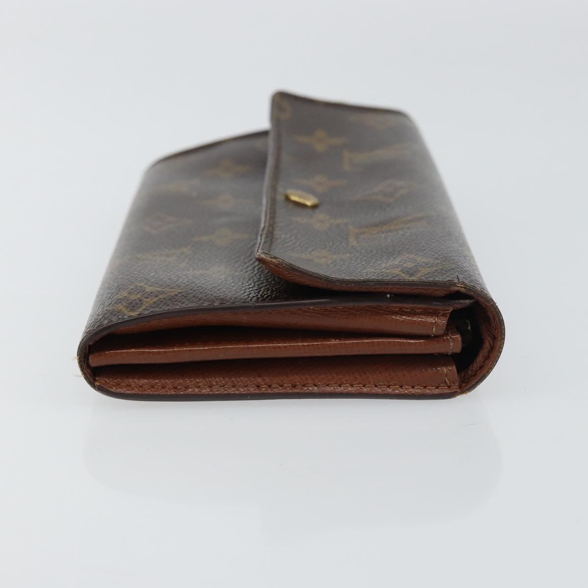 LOUIS VUITTON Monogram Pochette Porte Monnaie Credit Wallet M61725 Auth bs31325