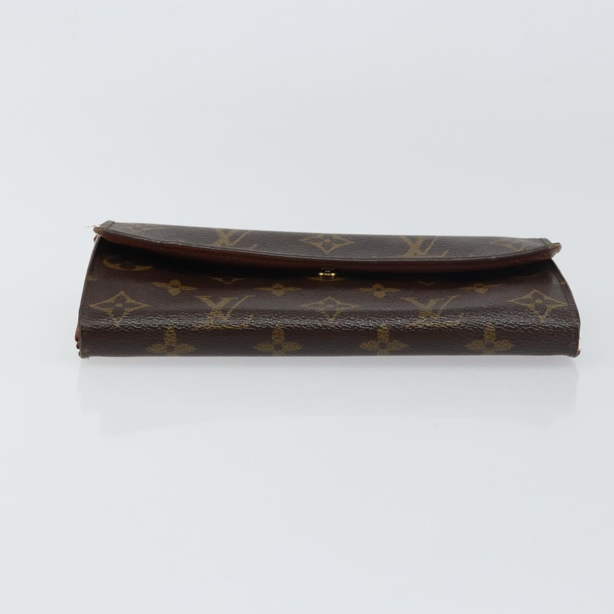LOUIS VUITTON Monogram Pochette Porte Monnaie Credit Wallet M61725 Auth bs31325