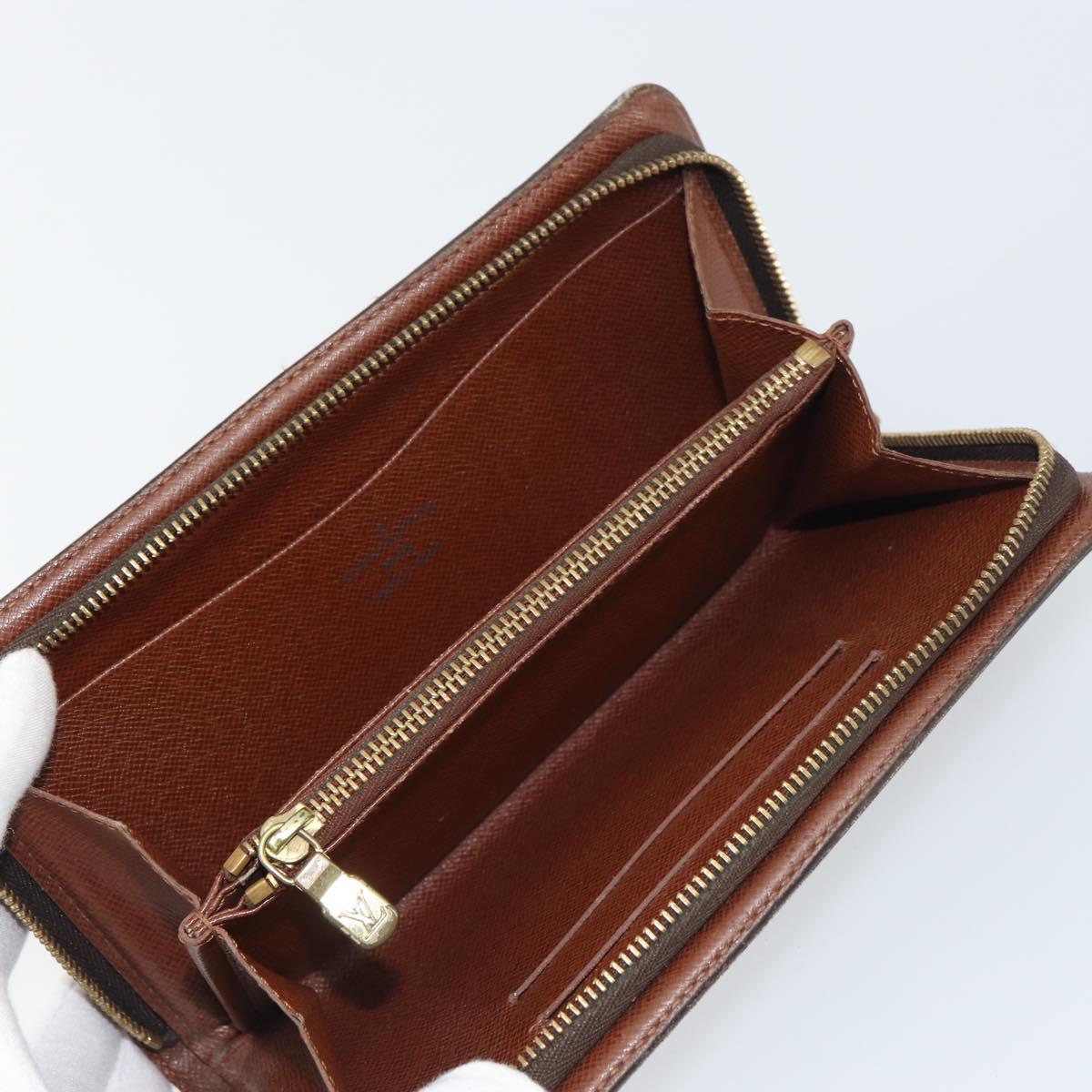 LOUIS VUITTON Monogram Porte Monnaie Zip Long Wallet M61727 LV Auth bs31326