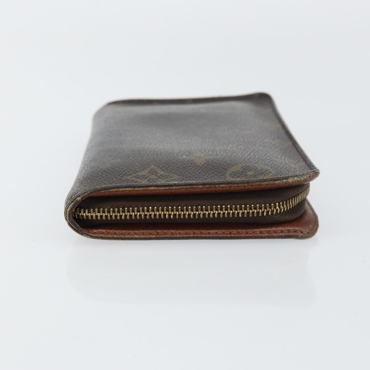 LOUIS VUITTON Monogram Porte Monnaie Zip Long Wallet M61727 LV Auth bs31326