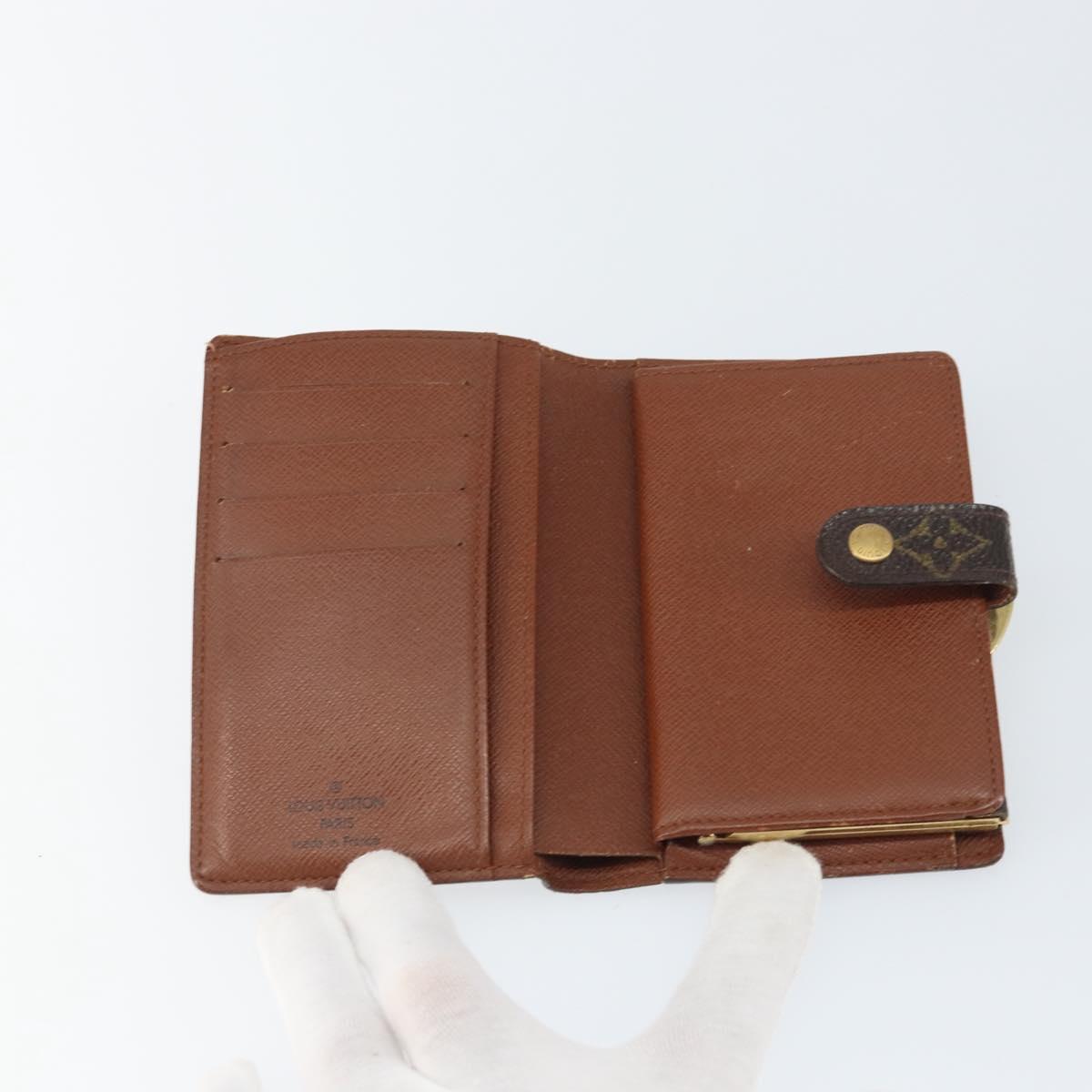 LOUIS VUITTON Monogram Portefeuille Viennois Bifold Wallet M61674 Auth bs31328