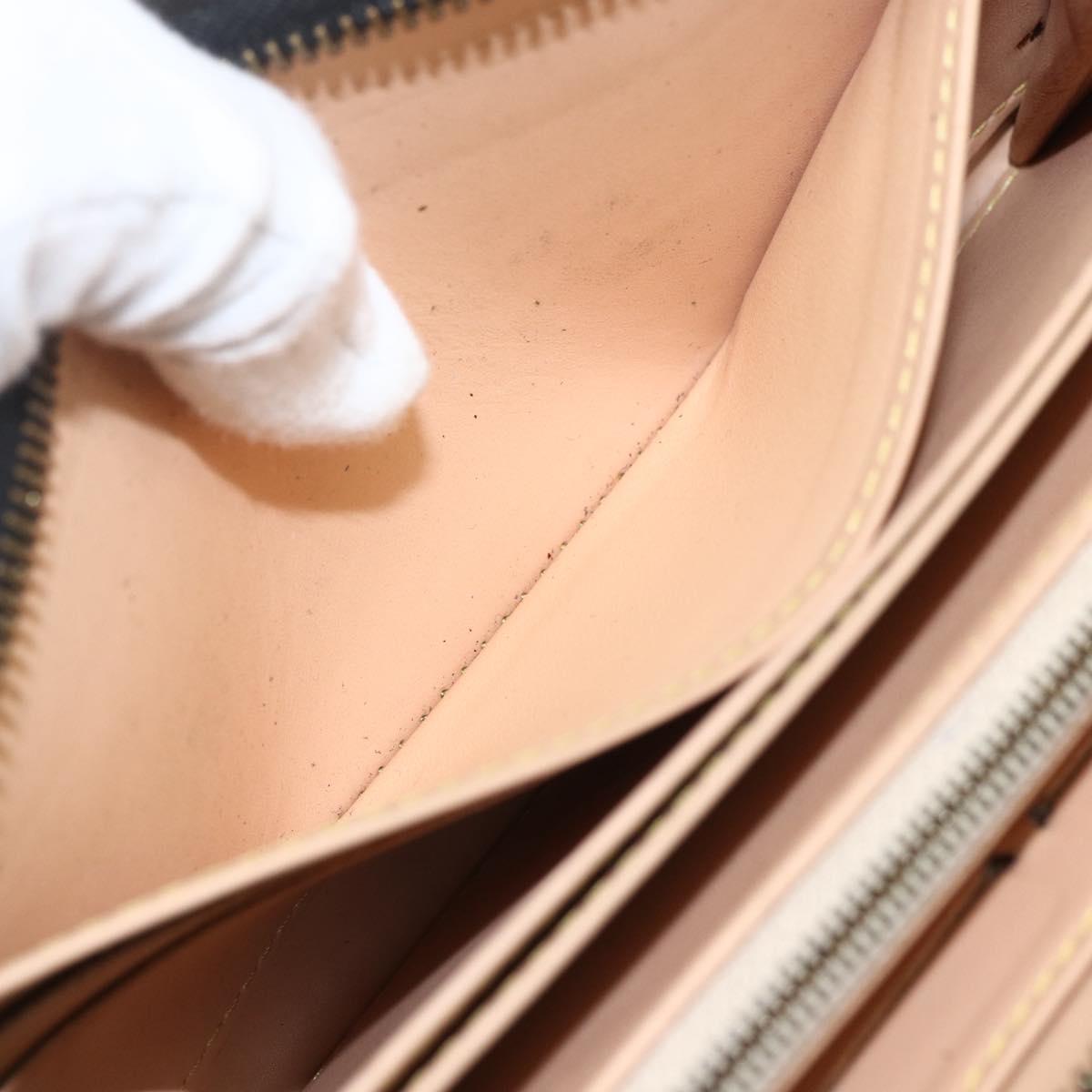 LOUIS VUITTON Monogram Multicolor Zippy Wallet Wallet Black M60243 Auth bs31331