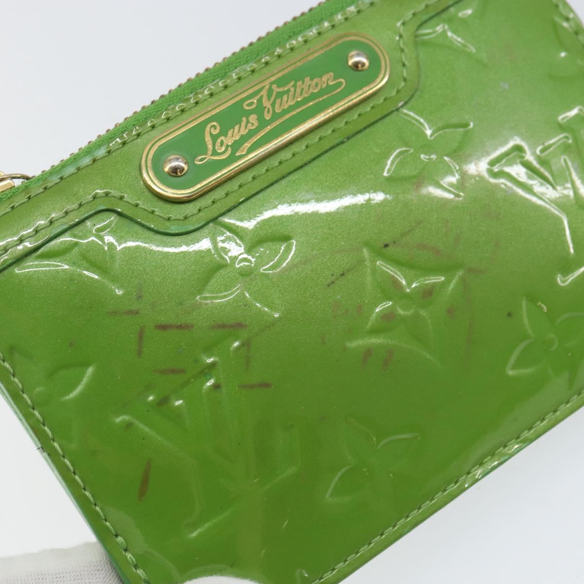LOUIS VUITTON Vernis Pochette Cles NM Coin Purse Vertnick M93639 LV Auth bs31333