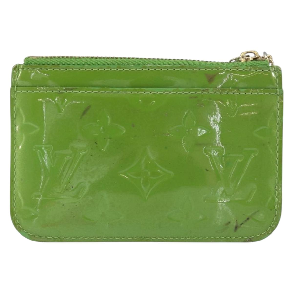 LOUIS VUITTON Vernis Pochette Cles NM Coin Purse Vertnick M93639 LV Auth bs31333