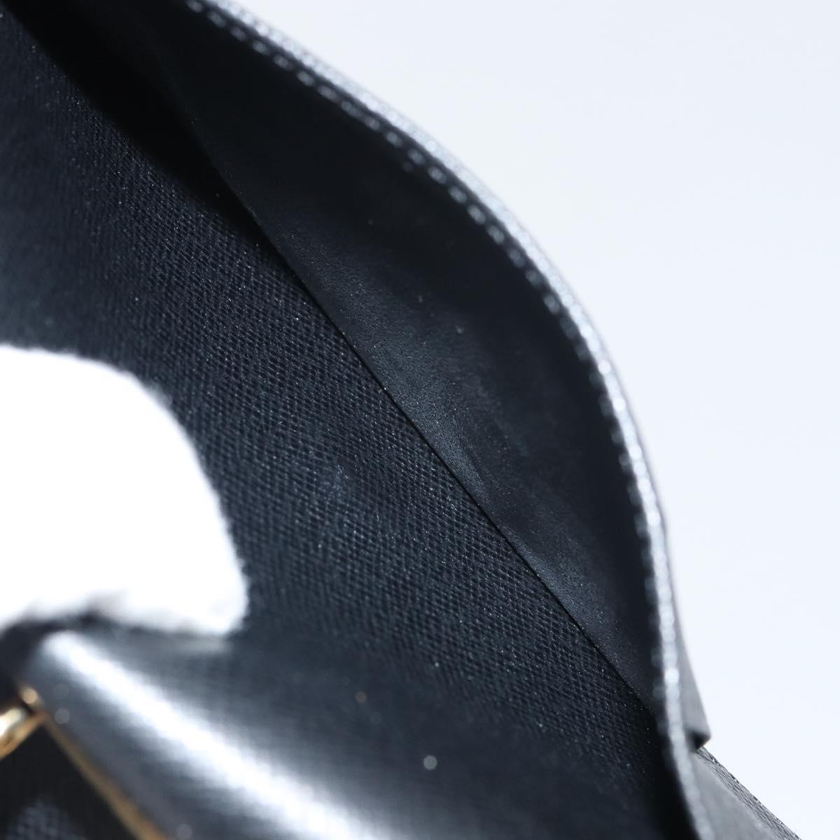 LOUIS VUITTON Epi Agenda PM Day Planner Cover Black R20052 LV Auth bs31334